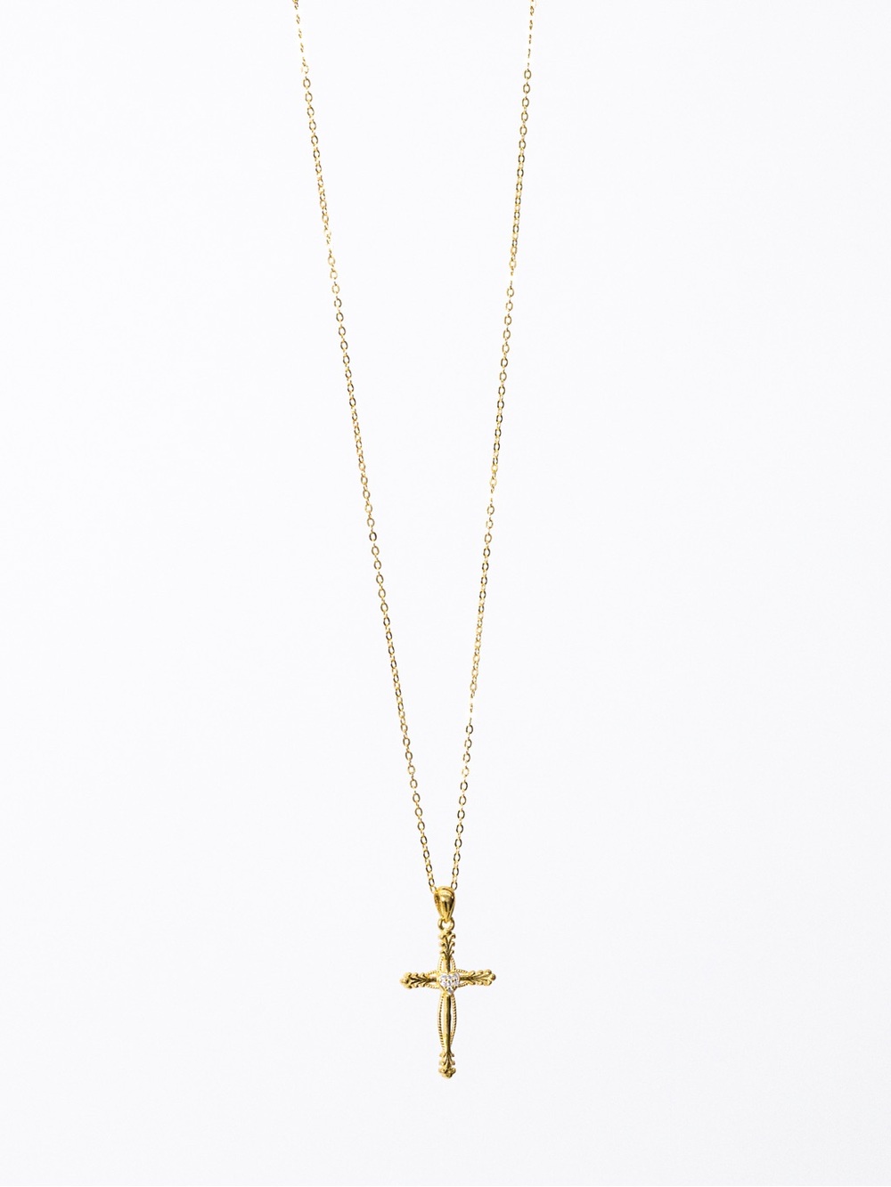 Gold Cross Pendant Necklace - Women Jewelry